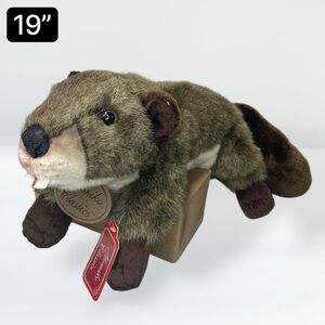 Russ Berrie Yomiko Classics Plush Beaver Stuffed Animal Toy Brown